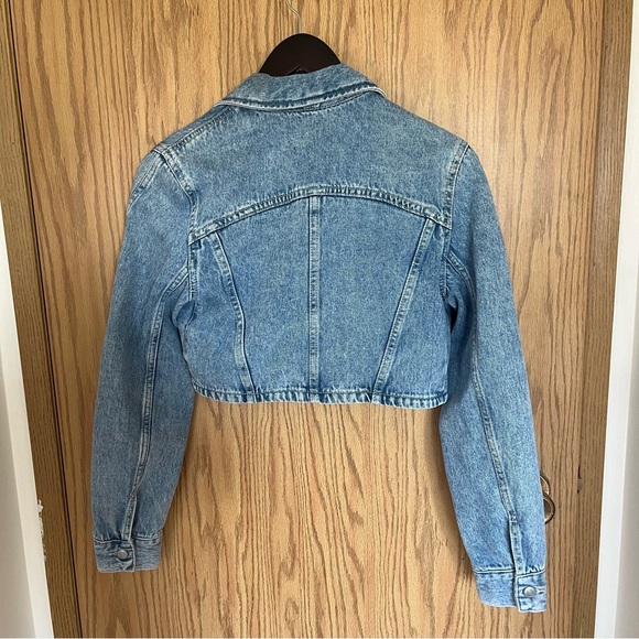 Icone Denim Cropped Jacket - Picture 5 of 6